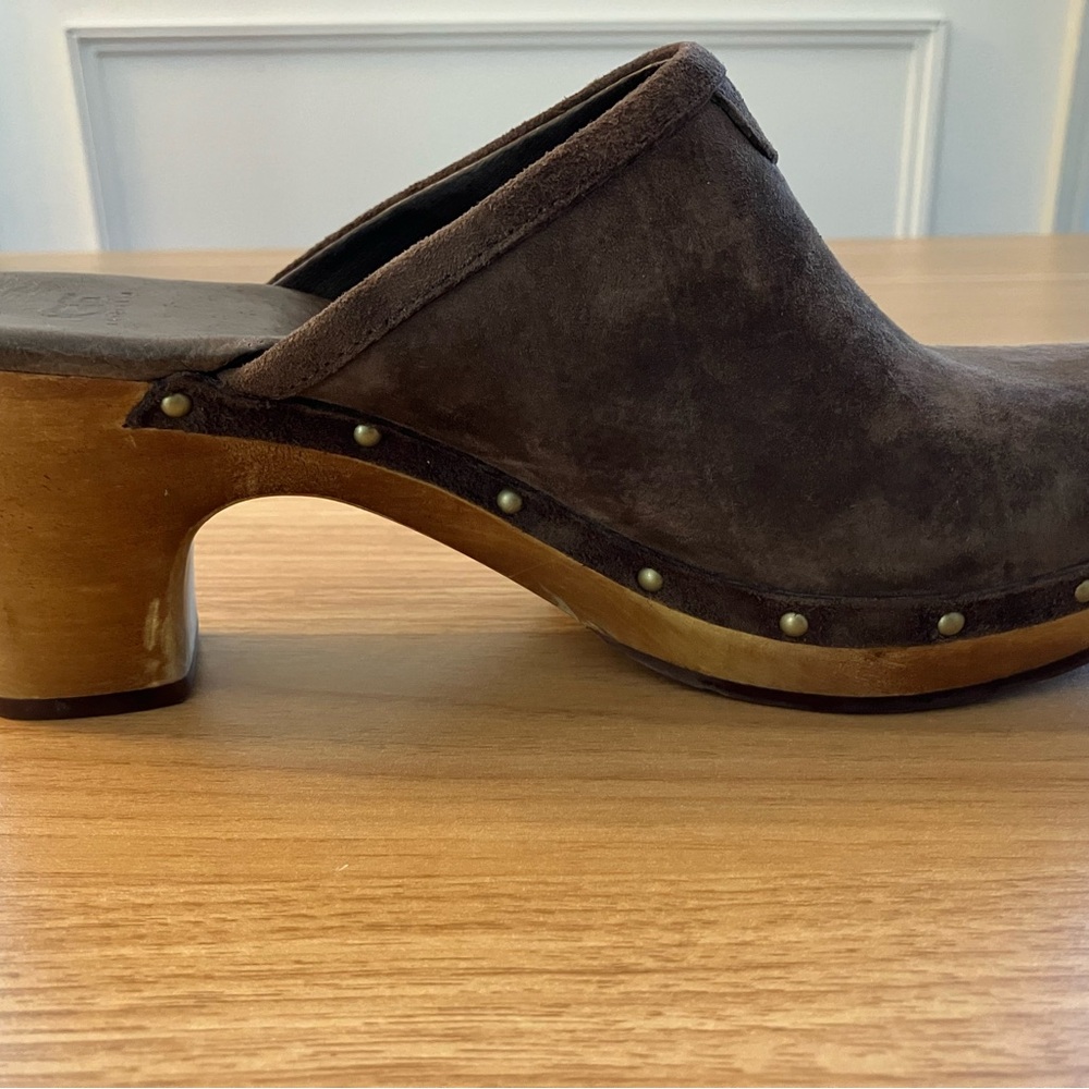 UGG Chocolate Suede Women's Clogs - Picture 11 of 11